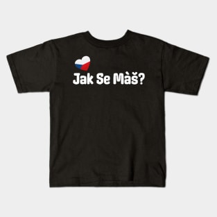 Czech Jak Se Mas Greeting Kids T-Shirt